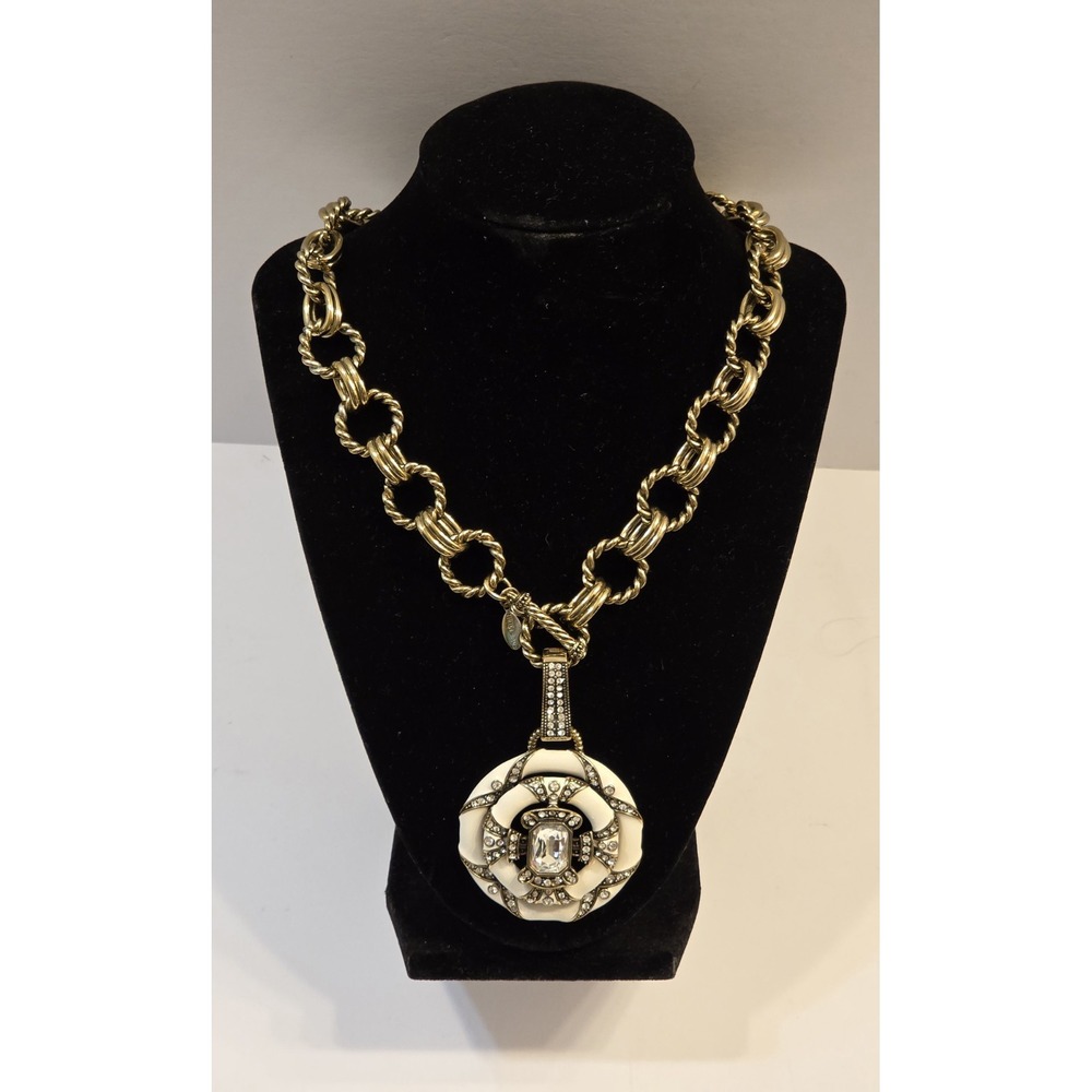 HEIDI DAUS Newport Chic Enamel &‎ Crystal Statement Necklace 20"